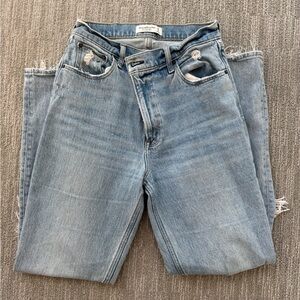 Distressed Light Blue Jeans